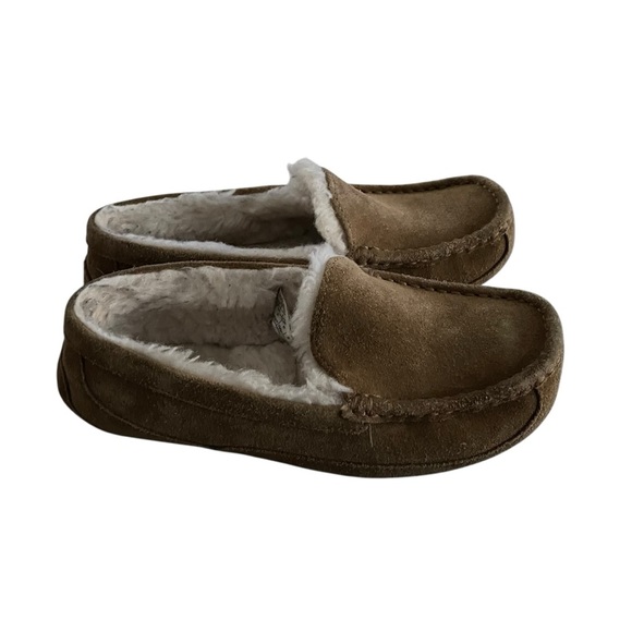 UGG Ansley Brown and White Cozy Slippers Women Size 5 - Picture 5 of 9